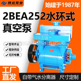 2BE252水环式真空泵20-33m /min皮带直联传动工业抽气泵博远泵业