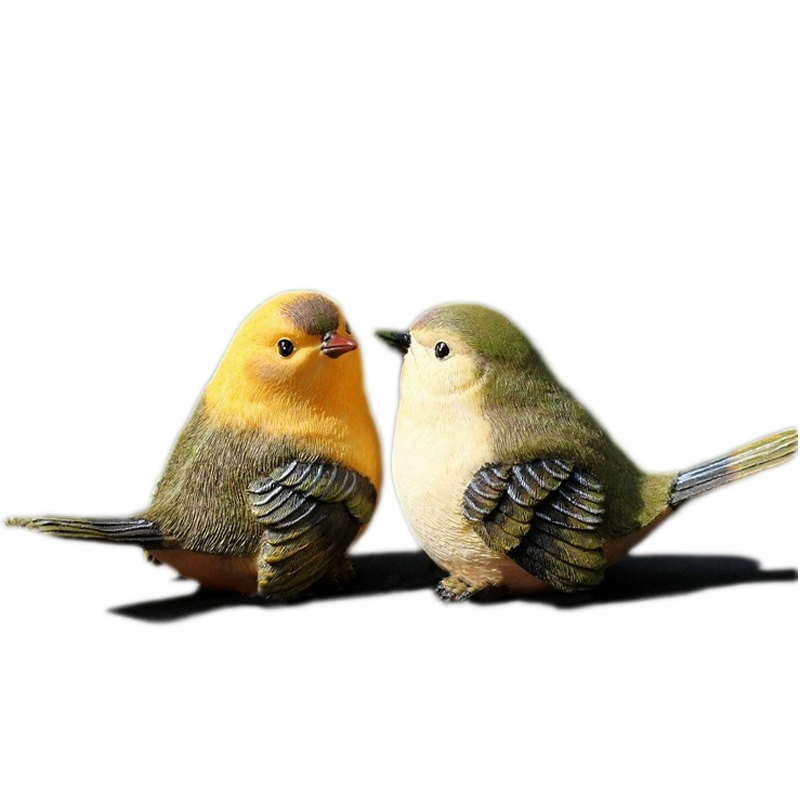 Украшение сада, двор, дом, балкон, садоводство, милая птица, смола, украшения в виде животных, поделки, искусственная птица