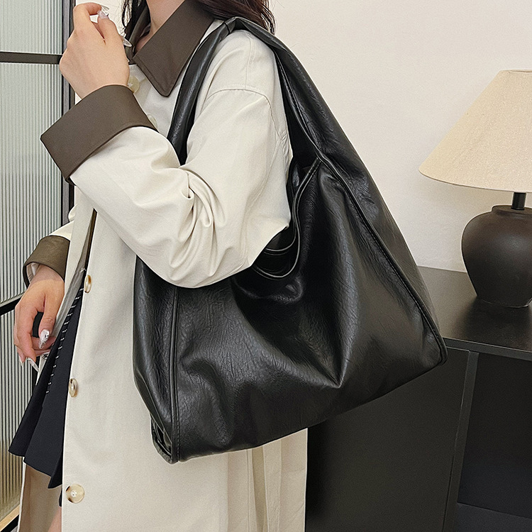 Bolsa de comercio exterior transfronteriza explosiva bolsa de moda y ocio bolso de hombro de mujer Pupi bolso tote de gran capacidad bolsa axila de piel blanda