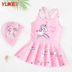 Children's swimsuit for girls, middle-sized kids, baby princess-style swimwear for little girls and infants