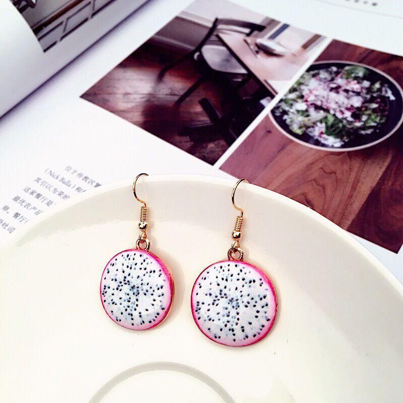 1 Pair Casual Pastoral Fruit Plating Alloy Drop Earrings display picture 5