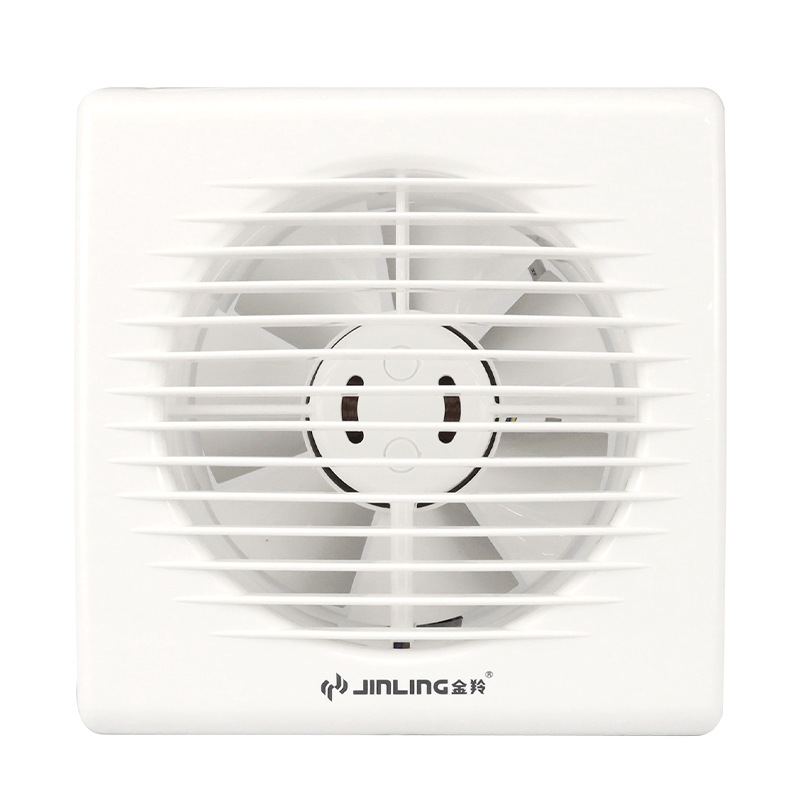 Jinling Bathroom Exhaust Fan 4/6/8-inch Ultra-Slim Body Model Exhaust Fan Bathroom Silent Glass Round Hole Fan