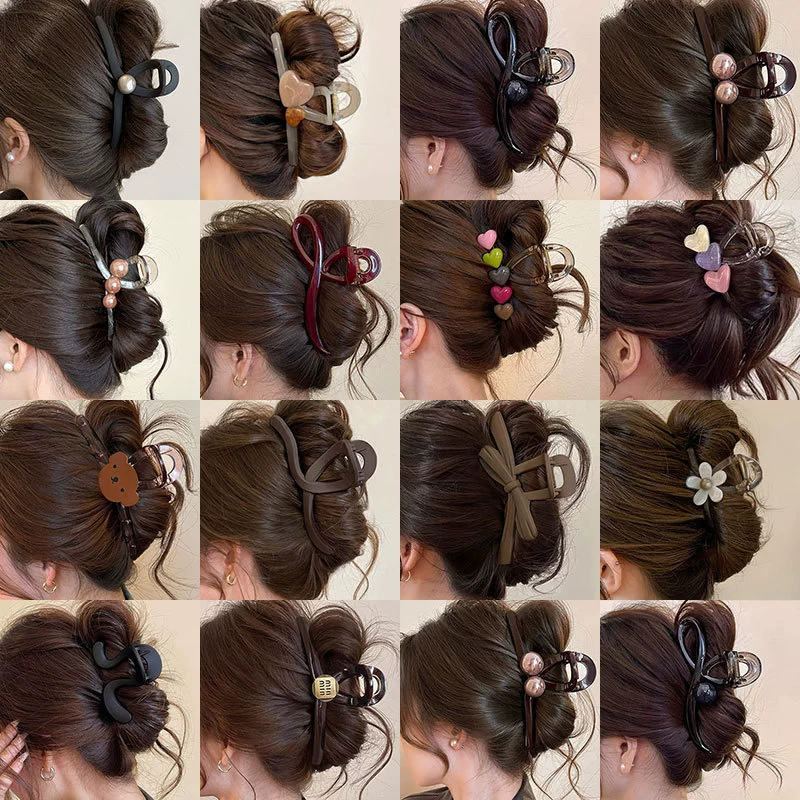 Зажим для волос Hairgrip, большая крабовая заколка, универсальные зажимы, аксессуар для волос, стиль высокого качества, стиль легкой роскоши