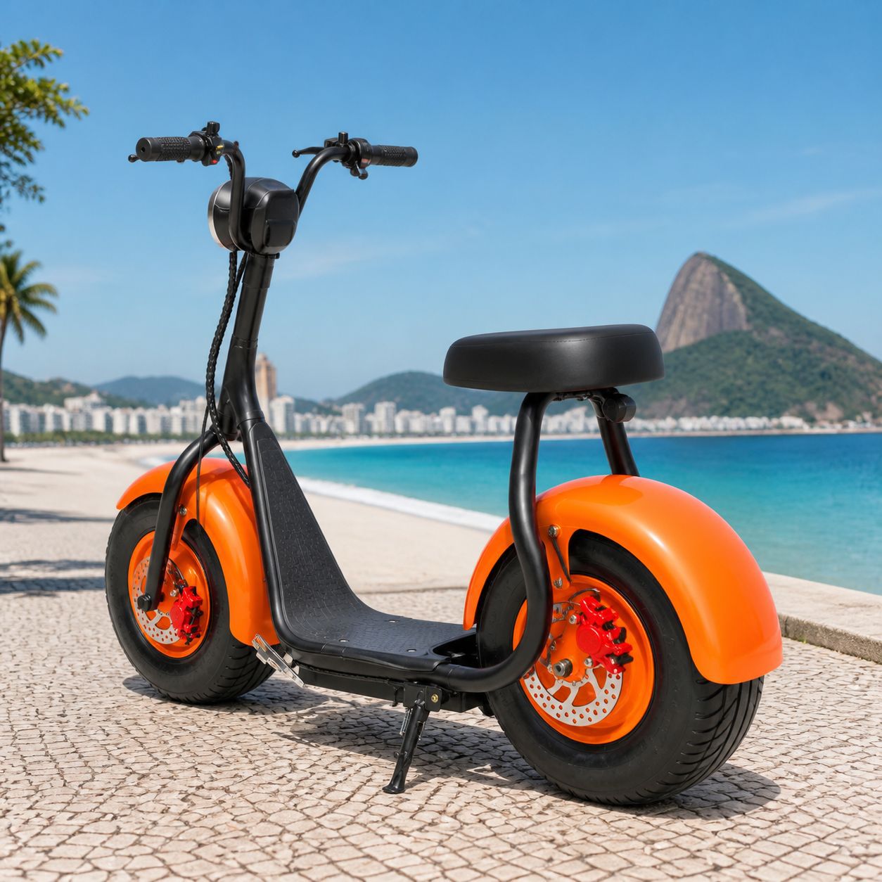 Brazil Harley Citycoco large wheel wide tire electric vehicle adult electric bicycle electric motorcycle battery vehicle manufacturer