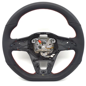 Suitable for Golf 8 golf mk8 red line semi-perforated steering wheel heating pad base