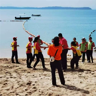 入海口拦船警示塑料浮筒200*1000二滩水电站拦漂系统水上拦污设备