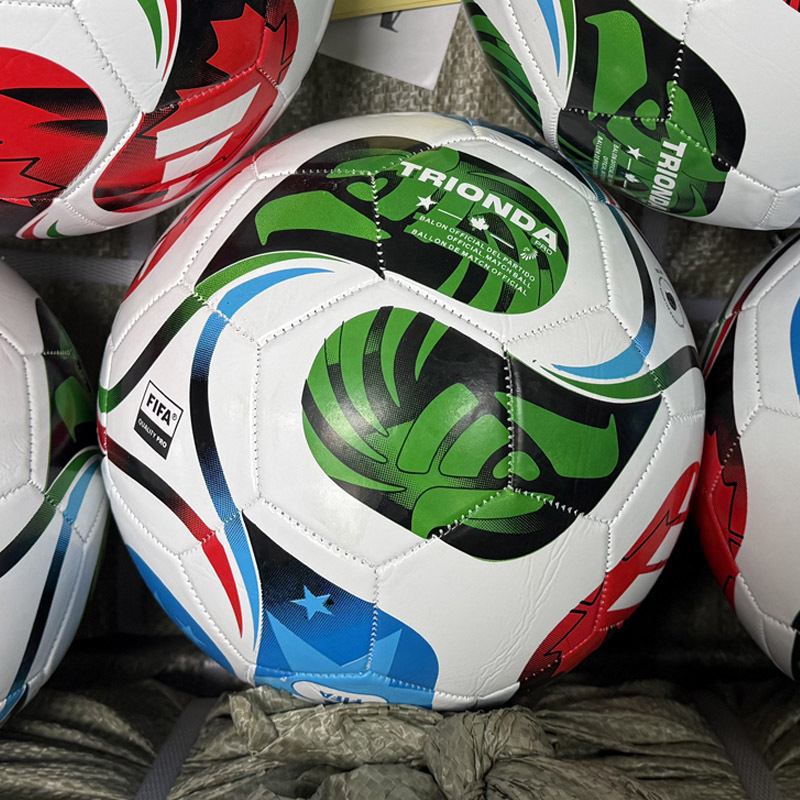 2026 Copa del Mundo PU5 máquina de costura de PVC resistente al entrenamiento de fútbol para dibujar un logotipo de muestra image 4