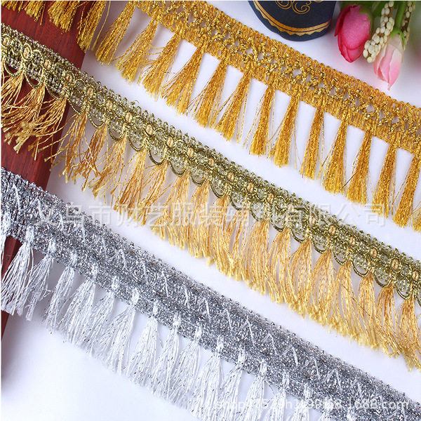 Auxiliary materials wholesale production of golden row lace 4.5cm…