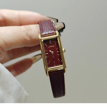 米莉莎小众手表女古风锆石小圆盘气质女表名牌正品石英表生日礼物