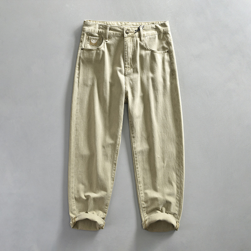 G7271 Men's Retro Washed Casual Jeans, One Piece Replacement_voghion.com