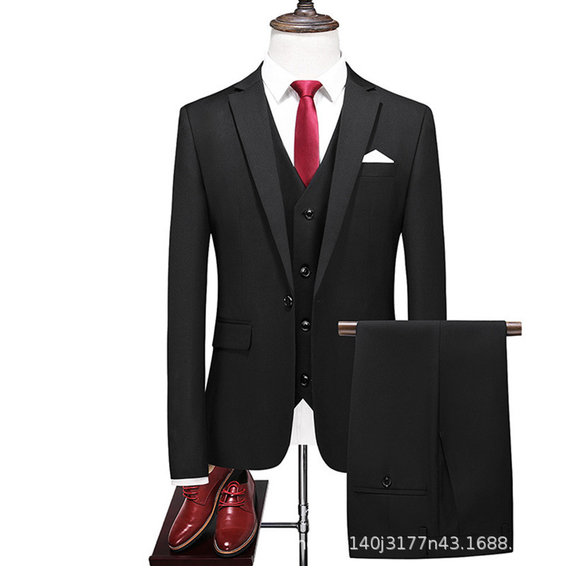Foreign Trade high quality Men's Suit suit Men's plus size Best Man Dress Cross-border Business Formal Suit Three-piece Set