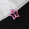 Color wave dot -drop glue dopamine cute pentagram hair clip sweet girl side bangs crushing metal clip