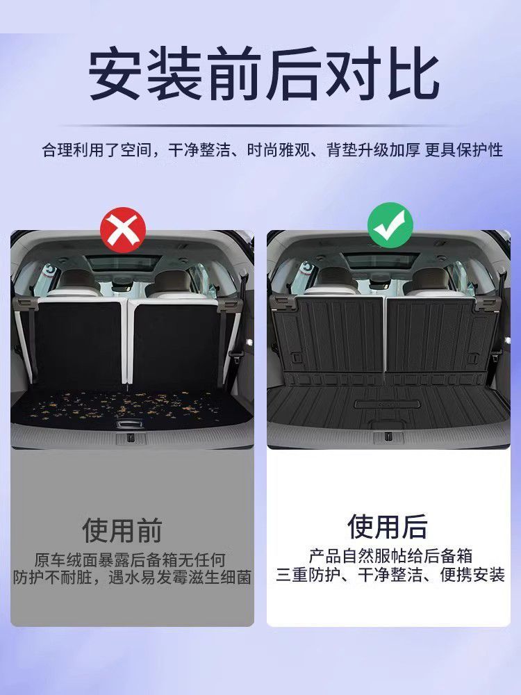 Tpe Roewe rx9 trunk mat modification accessories car interior decoration supplies car special trunk mat 25 23