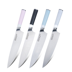 Yangjiang Qiao Xifu Foreign Trade Patented Popular Ins Simple Style Practical 8inch Stainless Steel Two-Tone Handle Chef's Knife