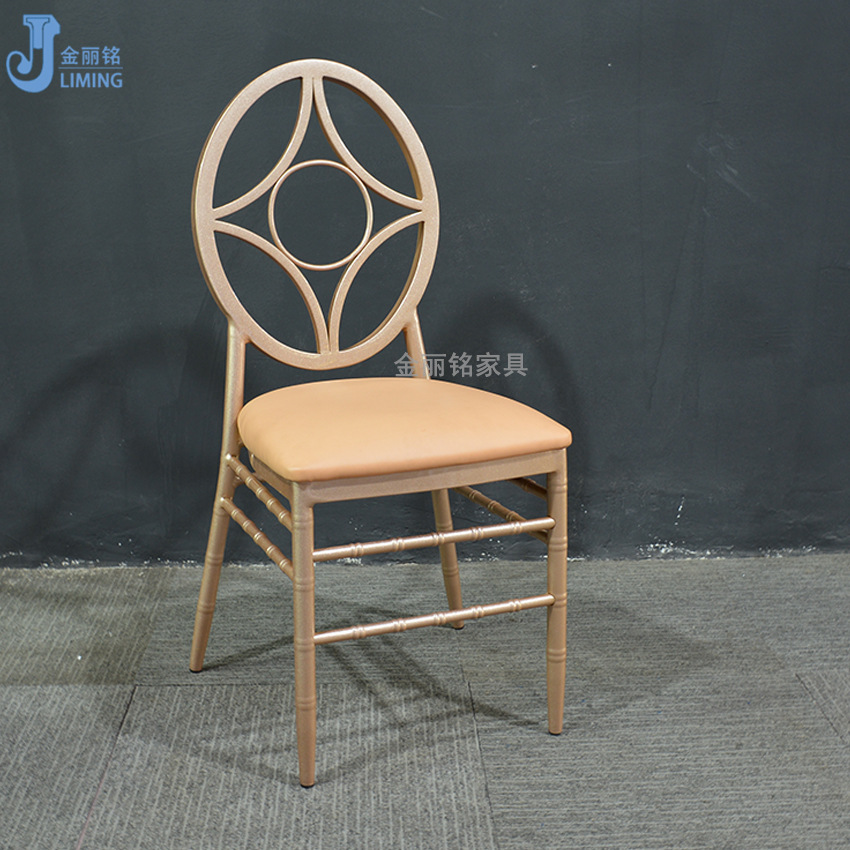 Los fabricantes exportan un gran número de Oriente Medio silla nórdica americana Phoenix Multi-forma redonda respaldo silla metal bambú Silla de comedor