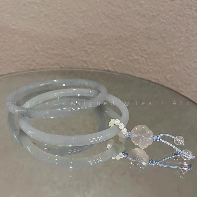 One-Step-At-A-Time Imitation Jade Jingle Bracelet Butterfly Cool Artistic Ancient Style Hanfu Accessory Niche Design Friendship Bracelet