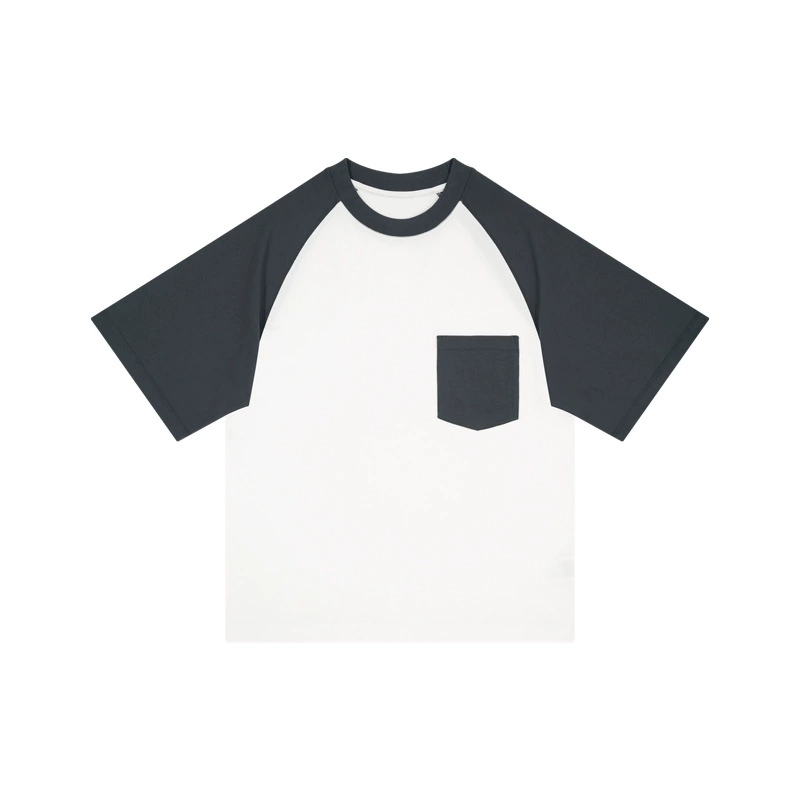 Oversized T-shirt, pocket raglan tee, contrast sleeves — multi-color sizes XS–XXL