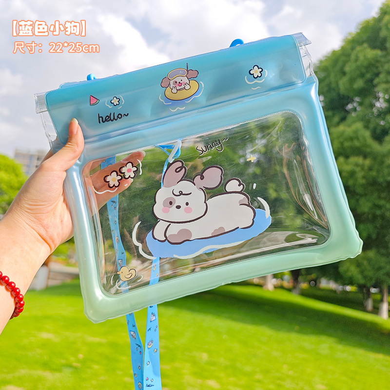 漫画のカラフルな携帯電話防水バッグエアバッグユニバーサル防水携帯電話バッグタッチスクリーンシール防塵ラフティングシールバッグ|undefined
