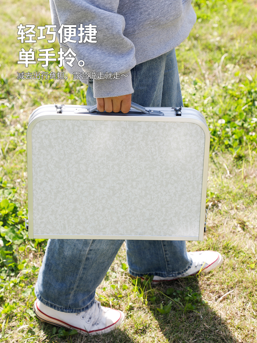 戸外折り畳みテーブル夜市に露店を出して便利な折り畳みテーブル屋外キャンプ食卓にアルミ合金テーブルを厚くする