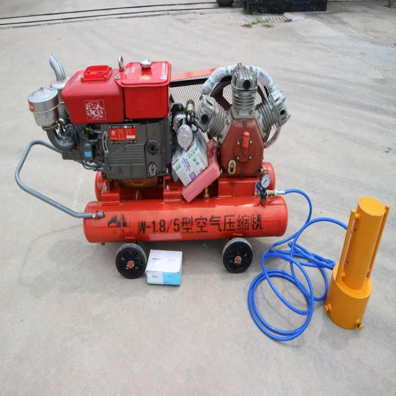 派荣抗洪抢险手持气动冲击压桩机河道堤岸护坡植桩机打击数1750bp