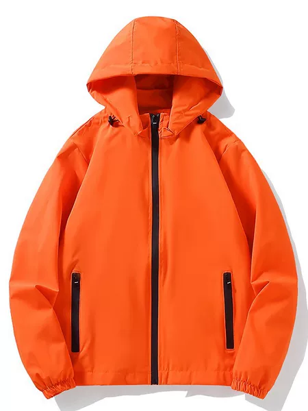Spring and Autumn Men's Outdoor Windbreaker Couple Sports Jacket Sun Protection Quick-Drying Windproof Windbreaker Couple Class Uniform Casual Jacket