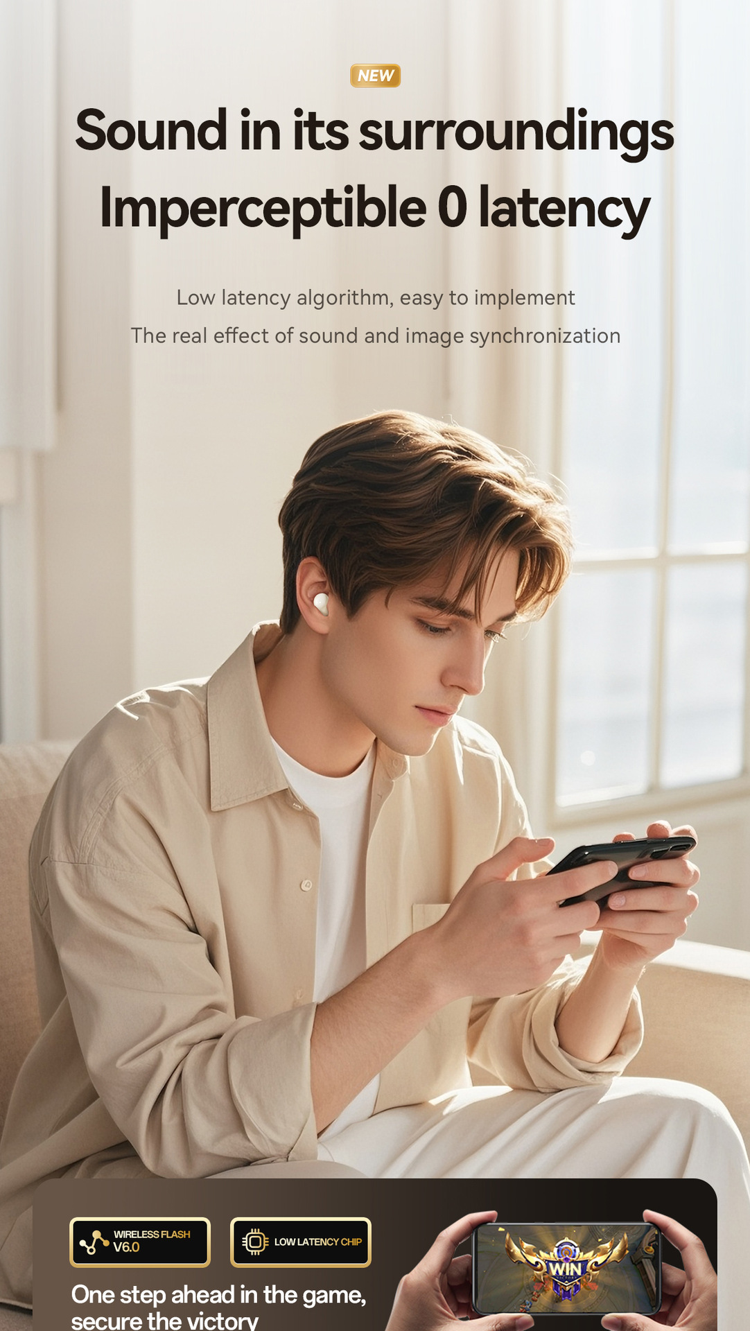 Bluetooth Kopfhörer Wireless Noise Cancelling Tws Gaming Ohrhörer_voghion.com