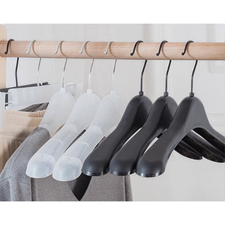 Percha de Hombro Ancho de Plástico, Antideslizante, Sin Marcas, para Tiendas de Ropa y Trajes image 1