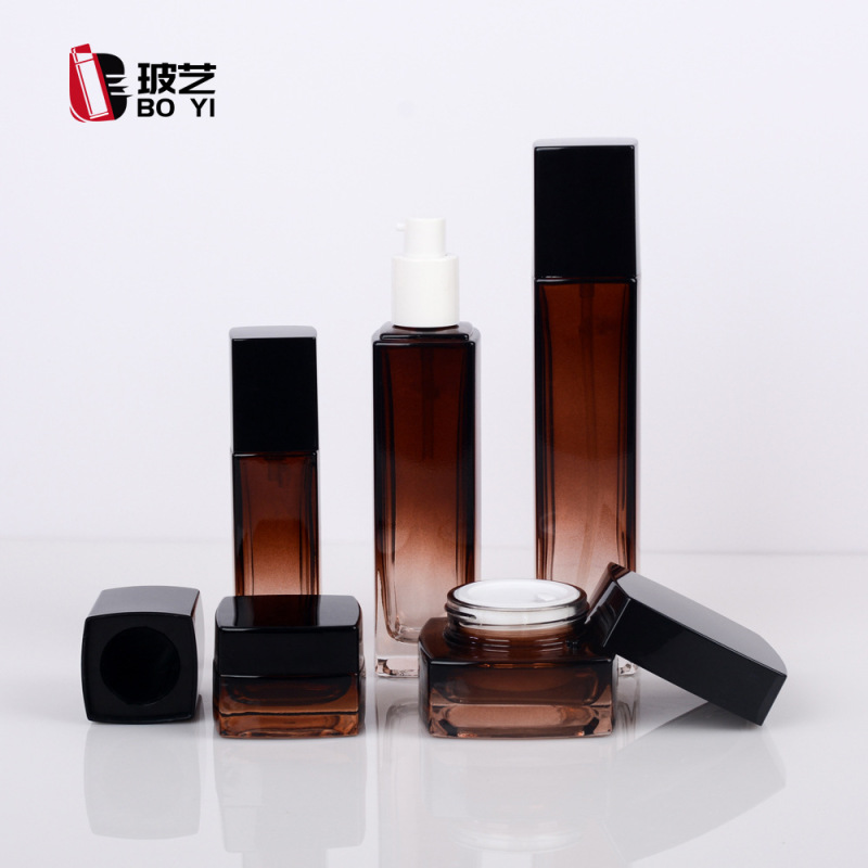 现货化妆品套装玻璃分装瓶膏霜分装瓶水乳精华玻璃分装瓶|undefined