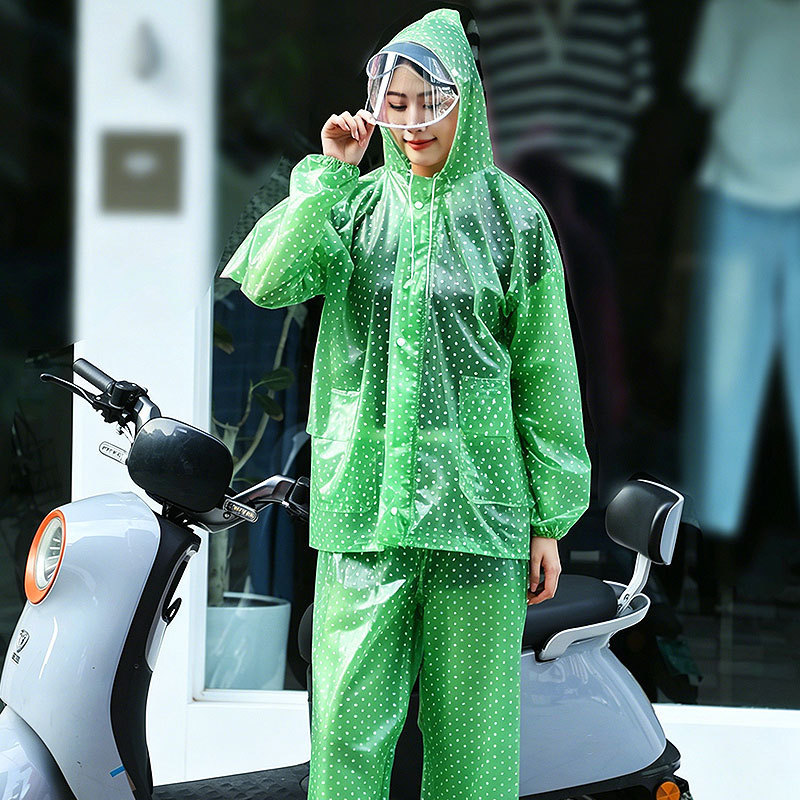 Raincoat and Rain Pants Set for Adults, Men and Women, Full-Body Storm-Proof, for Electric Bike Riding, Delivery, and Travel, Two-Piece Rainwear Raincoat and Rain Pants Set for Adults, Men and Women, Full-Body Storm-Proof, for Electric Bike Riding, Delivery, and Travel, Two-Piece Rainwear