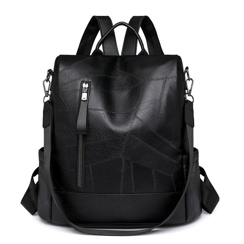 Backpack women’s retro large‑capacity shoulder bag, casual European‑American style, 4 colors