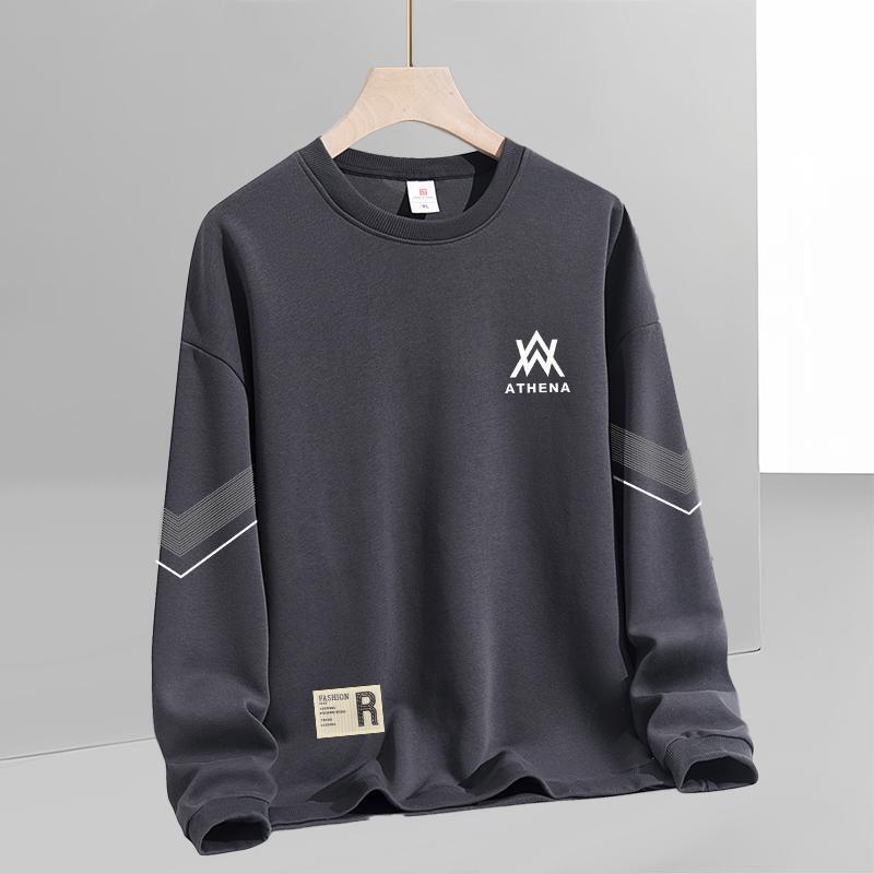 Men's Private Label Sweatshirt, Crew Neck, Printed, New, Loose Fit, Thickened, Long-Sleeved Pullover, Fashionable, Casual, Versatile, Base Layer Shirt, Trendy Men's Wear Men's Private Label Sweatshirt, Crew Neck, Printed, New, Loose Fit, Thickened, Long-Sleeved Pullover, Fashionable, Casual, Versatile, Base Layer Shirt, Trendy Men's Wear