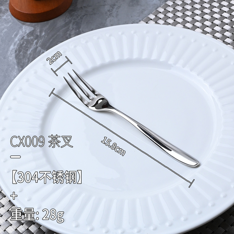 ハイエンド 304 ステンレス鋼チップテールナイフとフォーククリエイティブエレガントなレストランハイエンド食器ホテルステーキナイフとフォークスプーン|undefined