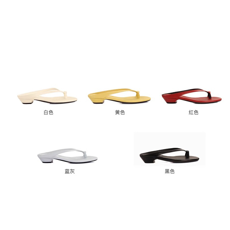 Grape Mom Summer nuevo estilo simple, delgado, puntiagudo, puntiagudo, puntiagudo, tacón grueso, todo fósforo, sandalias y pantuflas de verano para mujer