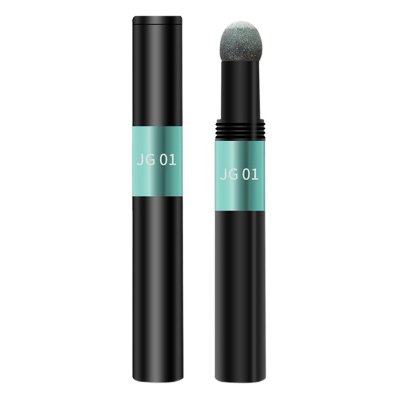 2020 Transfronteriza Popular arte de uñas Aurora cojín de aire pluma mágica polvo no flotante sólido Aurora espejo mágico polvo cojín de aire pluma mágica