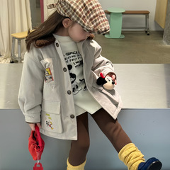 儿童棉衣外套2025冬季新款女童宝宝夹棉上衣洋气加厚保暖衣服棉袄
