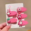 Children's cute strawberry, hair rope, cartoon set, new collection, wholesale