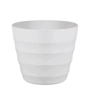 White Threaded Pot Round Thickened Plastic Flower Pot Fleshy Planting Pot Simulation Plant Potted Green Rose Flower Pot Wholesale