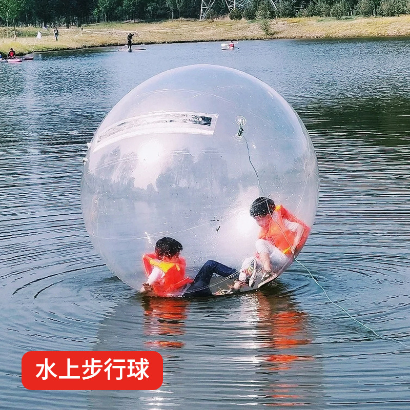Bolas de tambor de agua inflables juguetes luminosos balón de paseo acuático parque infantil al aire libre barraca balón de yo-wave
