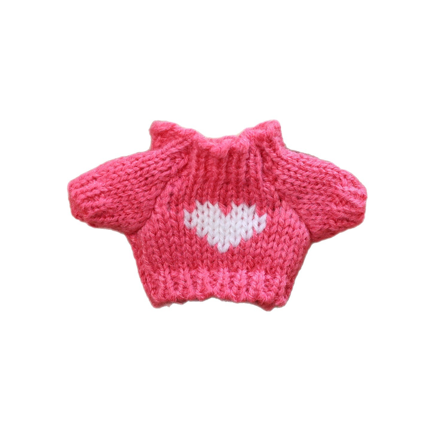 Heart-Shaped Small Sweater 10cm Small Pendant Doll Clothes 14cm West Highland White Terrier Plush Toy Doll Small Clothes Accessories