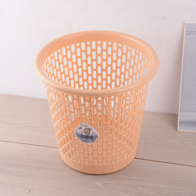 Basura hueca puede canasta de papel hogar descubierto basura de plástico puede sala de estar inodoro engrosado bote de basura al por mayor