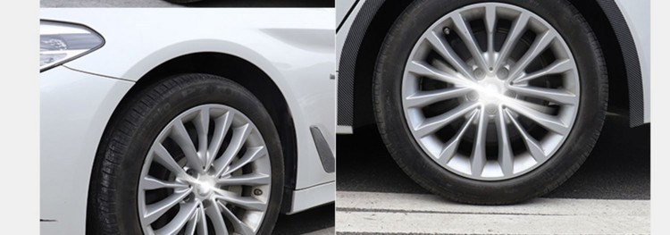 Car Modification Universal Wheel Arch Anti-Scratch Strip Carbon Fiber Anti-Scratch Sticker Decorative Rubber Wheel Arch Mudguard Strip Anti-Collision Strip