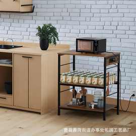 简约卧室置物充电插座床头柜客厅沙发移动电源厨房微波炉置物架子