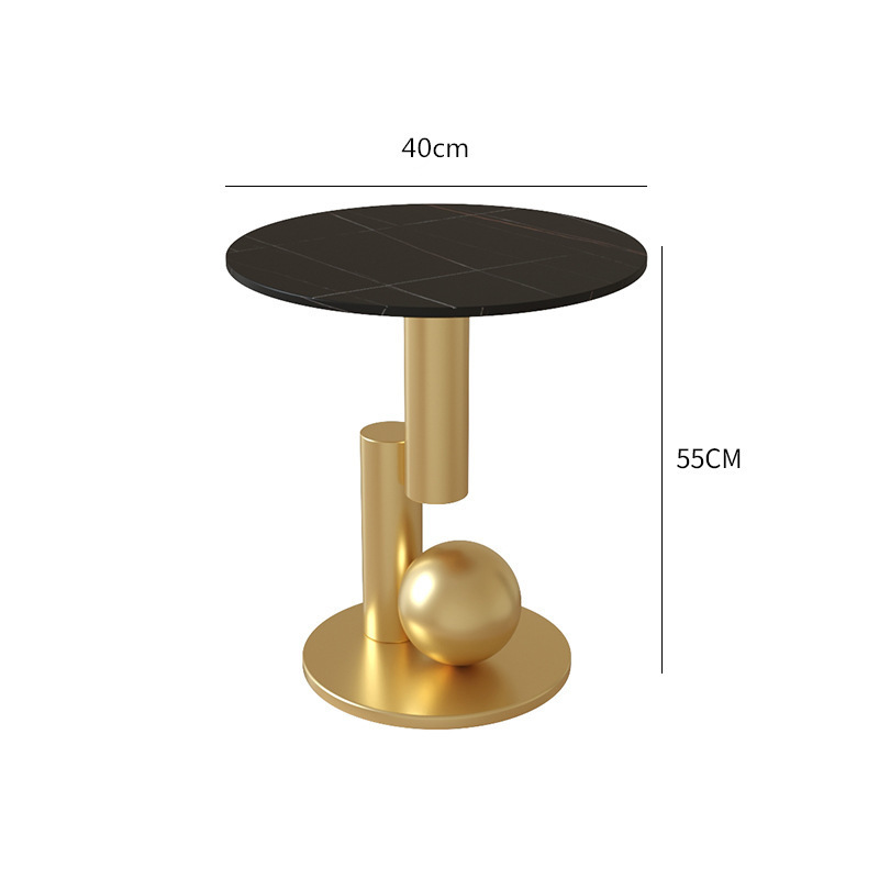 직경 40CM [로렌 블랙 골드 프레임]]