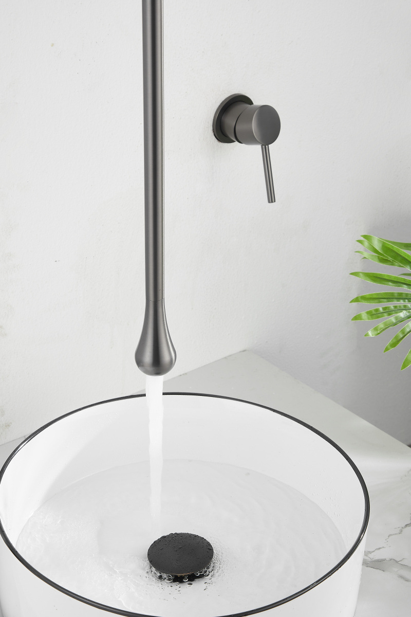 The length of the hanger can be changed to a wall-mounted concealed ceiling water drop faucet creative art hanger with a single-hole countertop control for cooling and heating Specification drawing