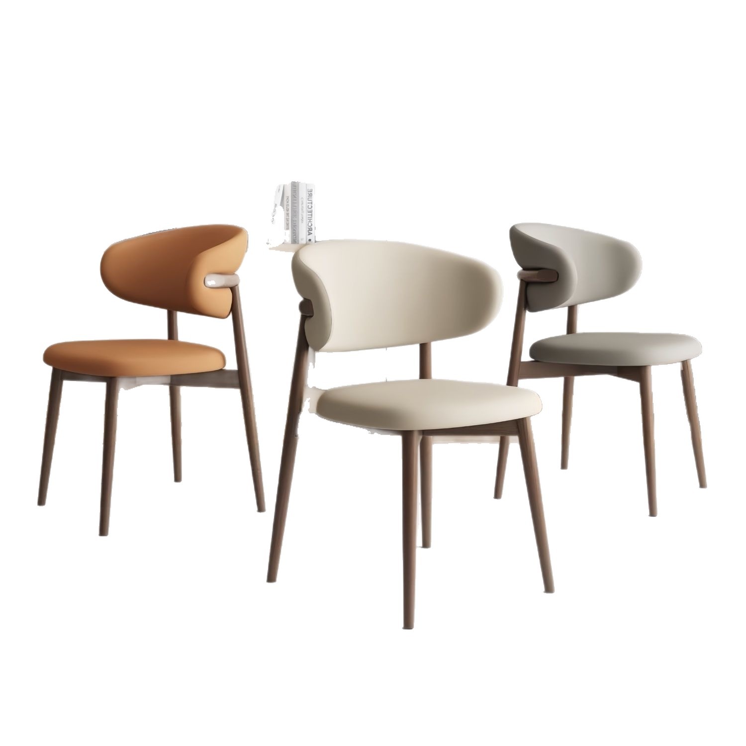 Imitation Solid Wood Dining Chair for Home Use, Modern Minimalist Office Chair, Nordic Restaurant Hotel Dining Chair, Backrest Chair, Leisure Chair