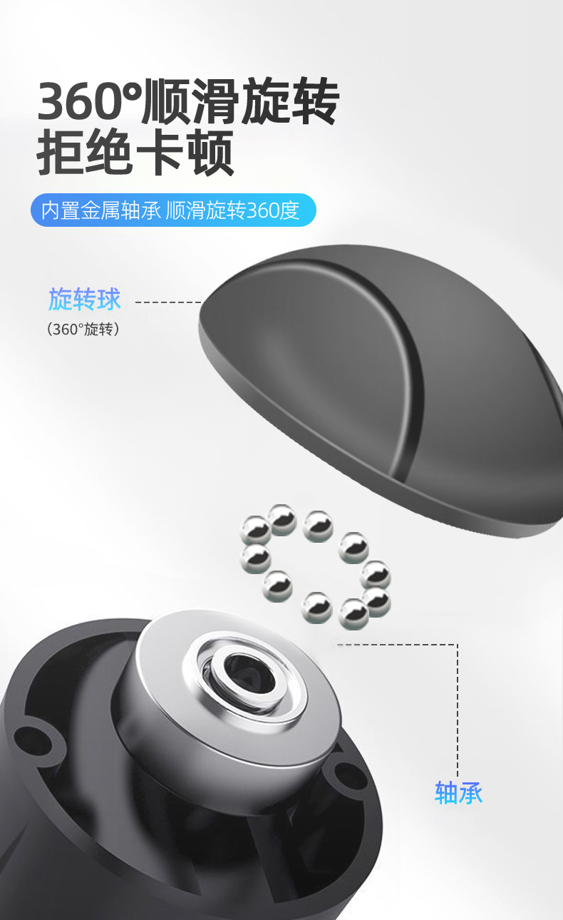 Car Steering Wheel Booster Creative Bearing-Type One-Hand Turning Aid Anti-Slip Silicone Steering Power Ball