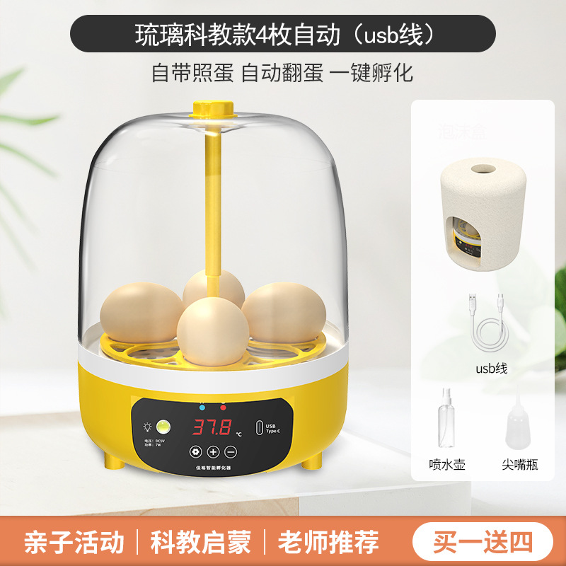 Incubadora de pollos al por mayor de comercio exterior, incubadora inteligente pequeña para el hogar, incubadora de huevos transfronteriza, incubadora de huevos inteligente