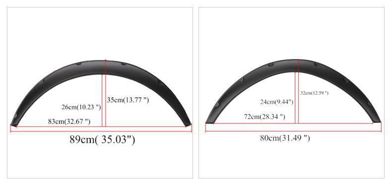Cross-Border Hot-Selling Car Universal Modified Segmented Wide Body Wheel Arches Sedan Suv Off-Road Vehicle Decorative Fenders