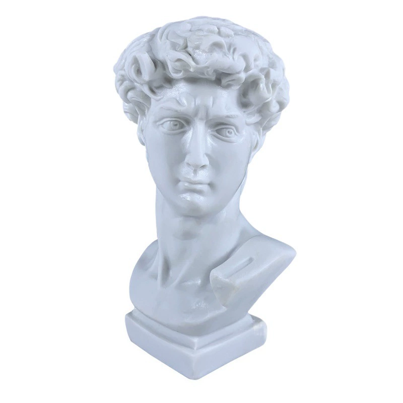 Скандинавская статуя Давида креативная имитация смолы гипсовая ваза для головы настольные украшения для хранения ручек бытовые украшения