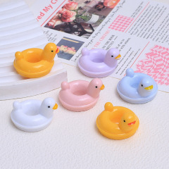 アヒルのアヒルの水泳圏の創意diyクリーム樹脂の部品は卸売りします。